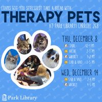 Fall 2016 Therapy Pets Schedule