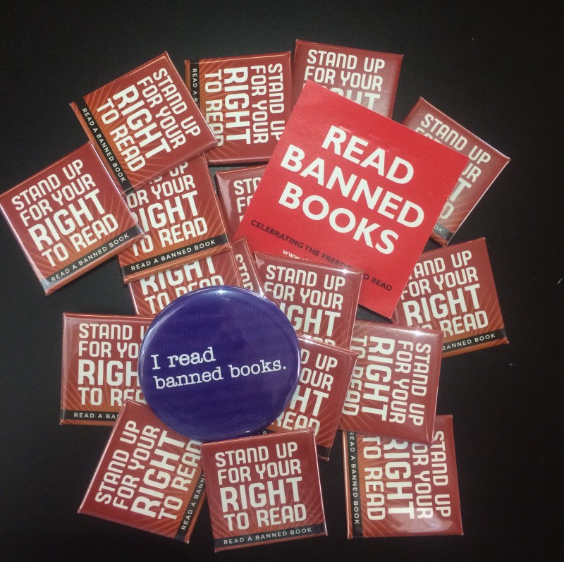 banned book buttons